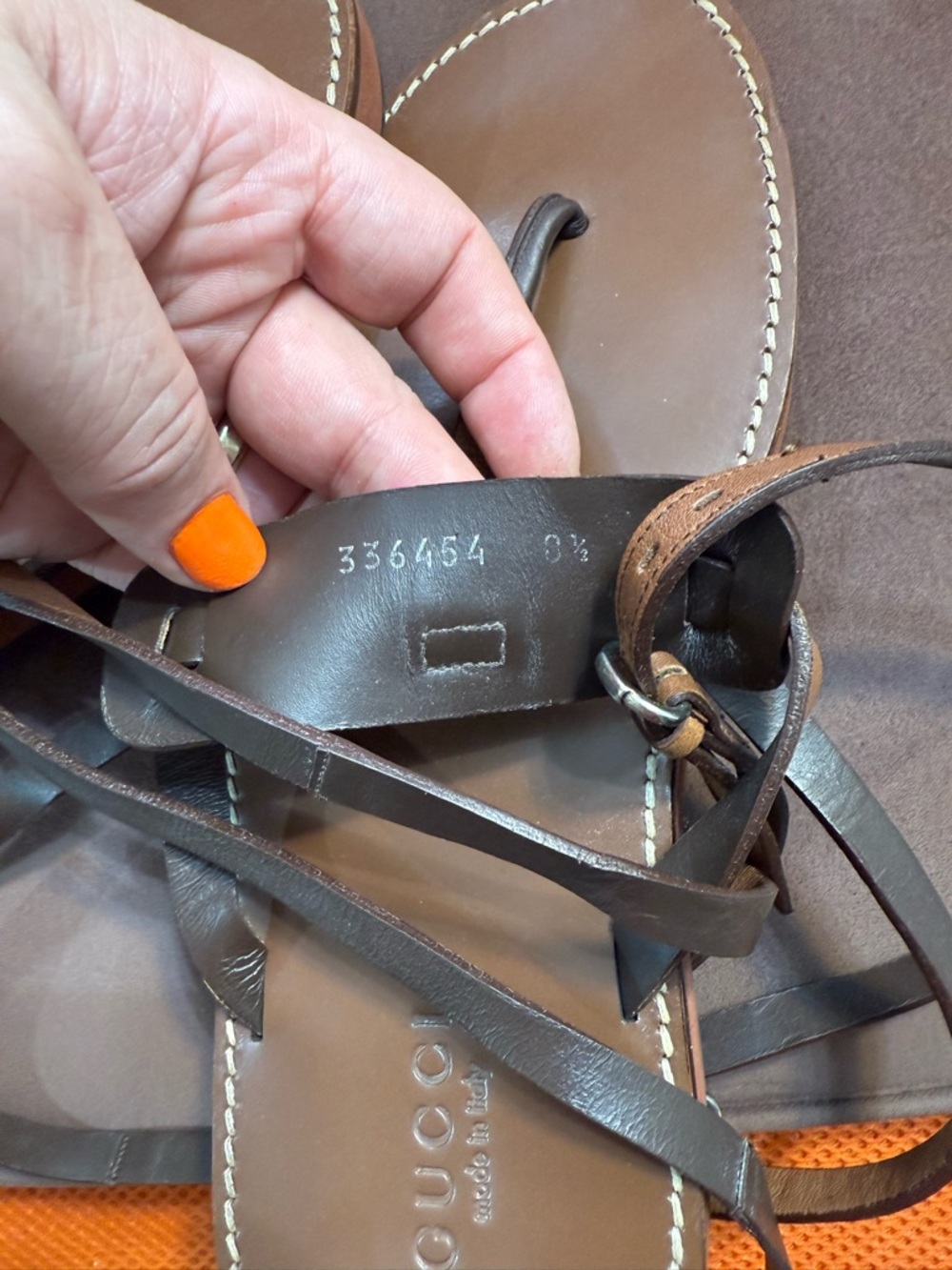 Gucci Black Textured Logo Panel